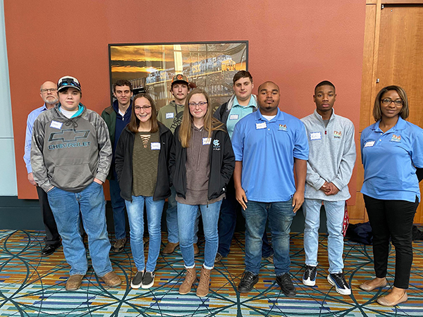 Career Tech Academy students and their instructors at the Get Into Energy Innovation Challenge kick-off held in Richmond on January 16, 2020.