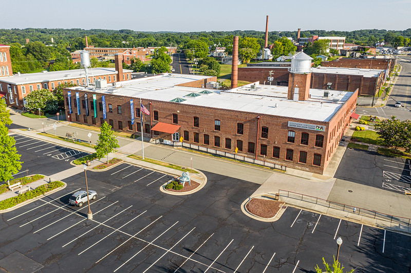 Aerial image of the SVHEC's 820 Bruce Street Building.