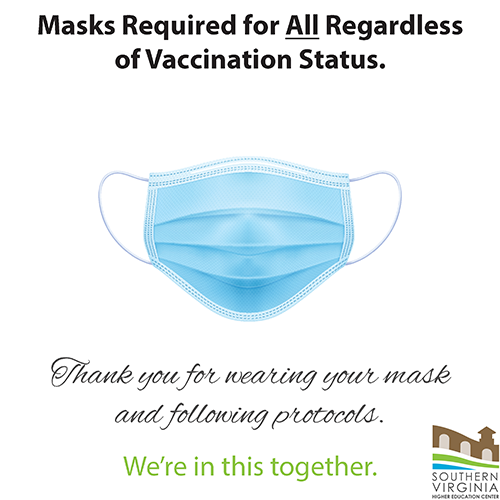 Masks required for all regardless of vaccination status.